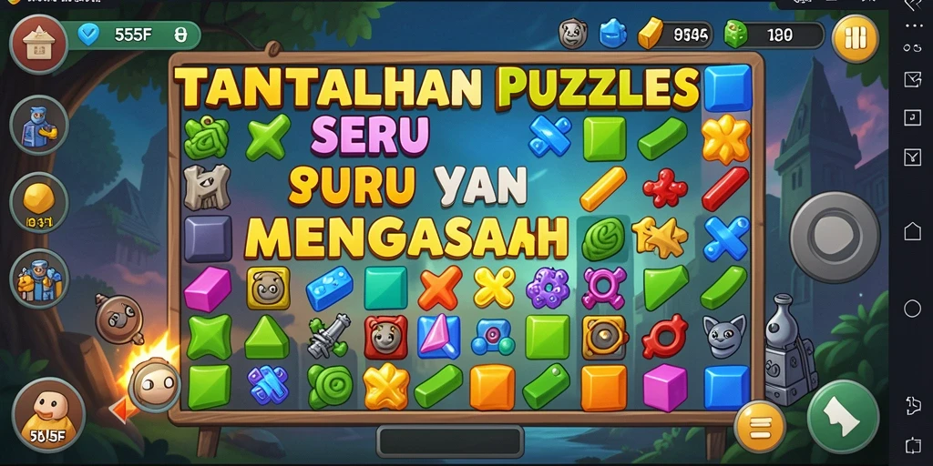 Tampilan gameplay menantang dari 555F yang penuh teka-teki.