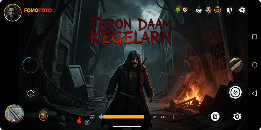 Tangkapan layar dari gameplay menakutkan FOMOTOTO.