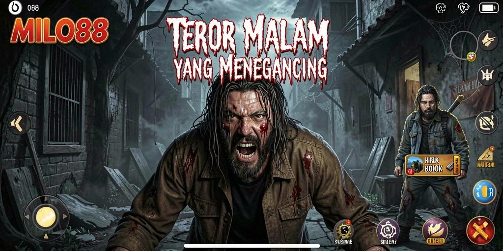 Tampilan mendebarkan dalam gameplay MILO88 yang menyeramkan.