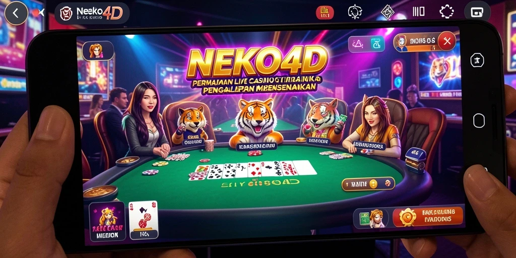 Tampilan gameplay NEKO4D yang mendebarkan dan interaktif.