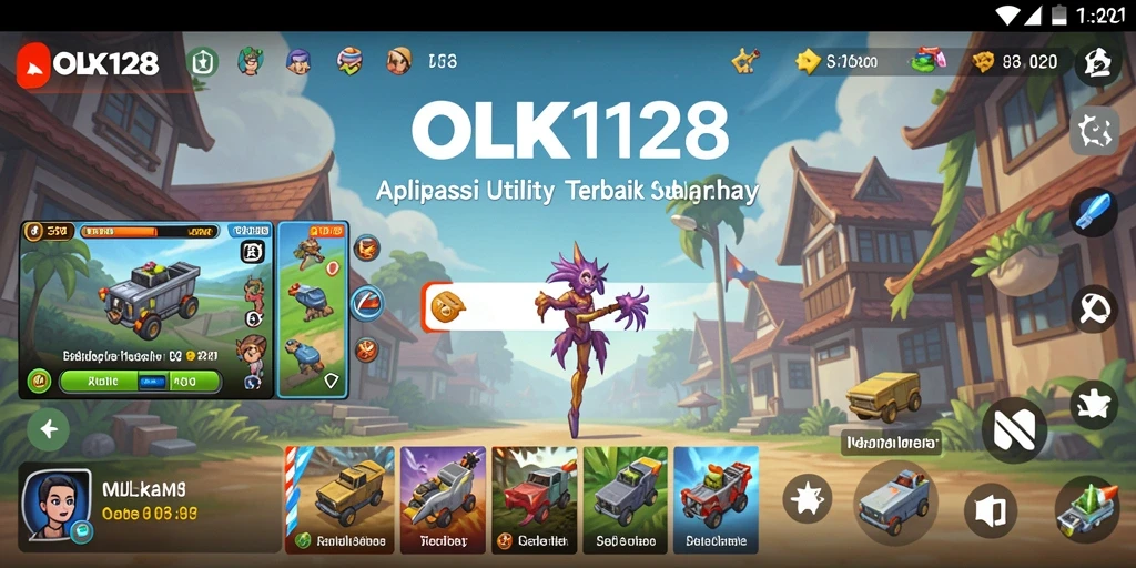 Tampilan antarmuka OLX128 yang modern dan fungsional.