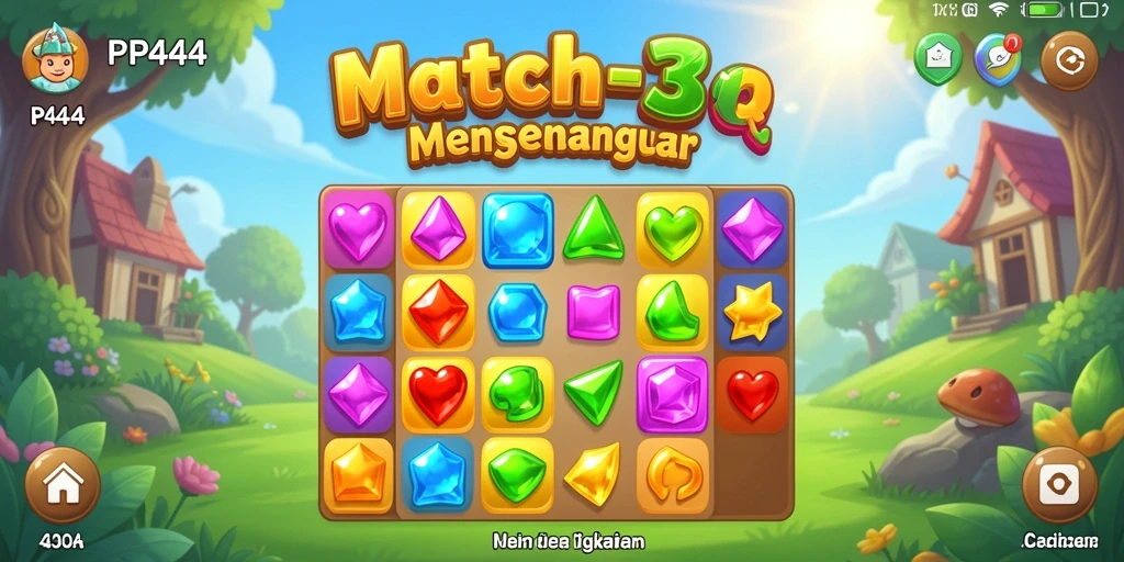 Tampilan gameplay PP444 yang seru dan penuh warna.