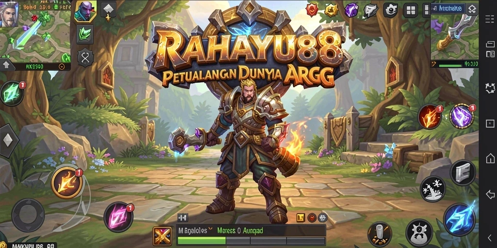 Screenshot menunjukkan aksi epik dalam pertarungan ARPG.